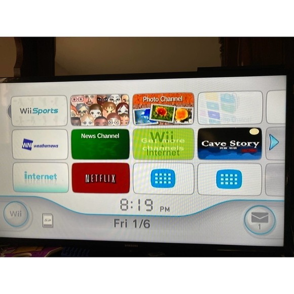 Nintendo Wii With One Controller and Nunchuck